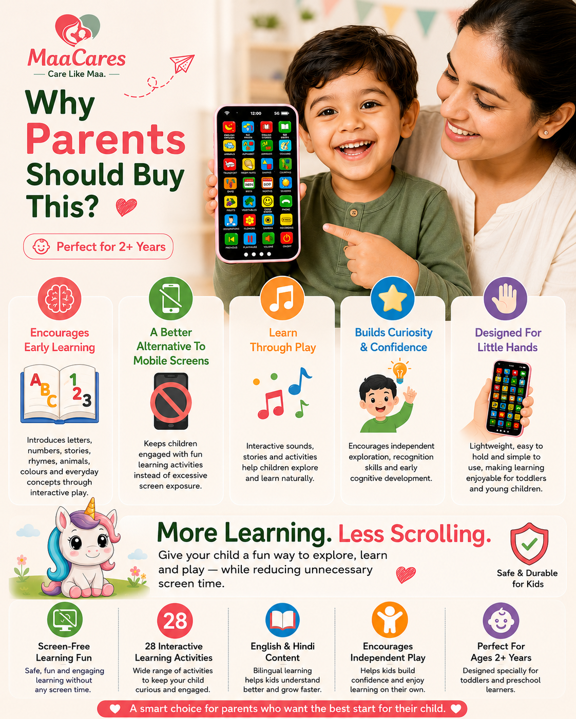 Kid's Phone : Screen-Free Fun, Real Learning